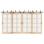 Kit de herrajes para puertas correderas acero negro 427 cm de , Artículos para puertas - Ref: Foro24-3295756, Precio: 311,58 ...