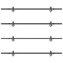 Kit de herrajes para puertas correderas acero negro 427 cm de , Artículos para puertas - Ref: Foro24-3295756, Precio: 311,58 ...