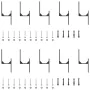 Kit de herrajes para puertas correderas acero negro 427 cm de , Artículos para puertas - Ref: Foro24-3295756, Precio: 311,58 ...