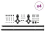Kit de herrajes para puertas correderas acero negro 427 cm de , Artículos para puertas - Ref: Foro24-3295756, Precio: 311,58 ...