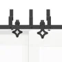 Kit de herrajes para puertas correderas acero negro 427 cm de , Artículos para puertas - Ref: Foro24-3295756, Precio: 311,58 ...