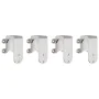 Kit de herrajes para puerta corredera 183 cm acero plateado de , Artículos para puertas - Ref: Foro24-3295761, Precio: 269,60...