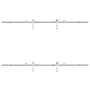 Kit de herrajes para puerta corredera 183 cm acero plateado de , Artículos para puertas - Ref: Foro24-3295761, Precio: 269,60...