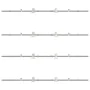 Kit de herrajes para puerta corredera 400 cm acero plateado von , Türartikel - Ref: Foro24-3295768, Preis: 438,63 €, Rabatt: %