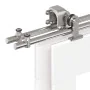 Kit de herrajes para puerta corredera 400 cm acero plateado von , Türartikel - Ref: Foro24-3295768, Preis: 438,63 €, Rabatt: %