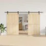 Kit de herrajes para puertas correderas acero negro 366 cm de , Artículos para puertas - Ref: Foro24-3295777, Precio: 100,88 ...