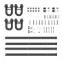 Kit de herrajes para puertas correderas acero negro 366 cm by , Door items - Ref: Foro24-3295789, Price: 100,55 €, Discount: %