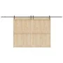 Kit de herrajes para puertas correderas acero negro 427 cm de , Artículos para puertas - Ref: Foro24-3295782, Precio: 164,04 ...