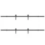 Kit de herrajes para puertas correderas acero negro 427 cm de , Artículos para puertas - Ref: Foro24-3295782, Precio: 164,04 ...