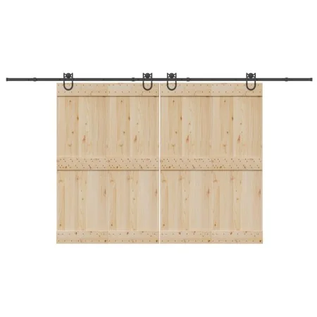 Kit de herrajes para puertas correderas acero negro 400 cm von , Türartikel - Ref: Foro24-3295794, Preis: 85,96 €, Rabatt: %