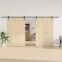 Kit de herrajes para puertas correderas acero negro 427 cm de , Artículos para puertas - Ref: Foro24-3295780, Precio: 137,99 ...
