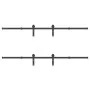 Kit de herrajes para puertas correderas acero negro 427 cm de , Artículos para puertas - Ref: Foro24-3295780, Precio: 137,99 ...