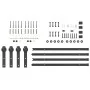 Kit de herrajes para puertas correderas acero negro 427 cm de , Artículos para puertas - Ref: Foro24-3295780, Precio: 137,99 ...