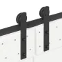 Kit de herrajes para puertas correderas acero negro 427 cm de , Artículos para puertas - Ref: Foro24-3295780, Precio: 137,99 ...