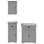 Juego de muebles de baño BODO 3 pzas madera maciza pino gris von , Badezimmermöbel - Ref: Foro24-3307649, Preis: 232,32 €, Ra...