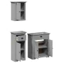 Juego de muebles de baño BODO 3 pzas madera maciza pino gris von , Badezimmermöbel - Ref: Foro24-3307649, Preis: 232,32 €, Ra...