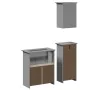 Juego de muebles de baño BODO 3 pzas madera maciza pino gris von , Badezimmermöbel - Ref: Foro24-3307649, Preis: 232,32 €, Ra...