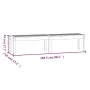 2-seater garden bench solid pine wood 203.5x44x45 cm by vidaXL, garden benches - Ref: Foro24-824022, Price: 108,75 €, Discoun...