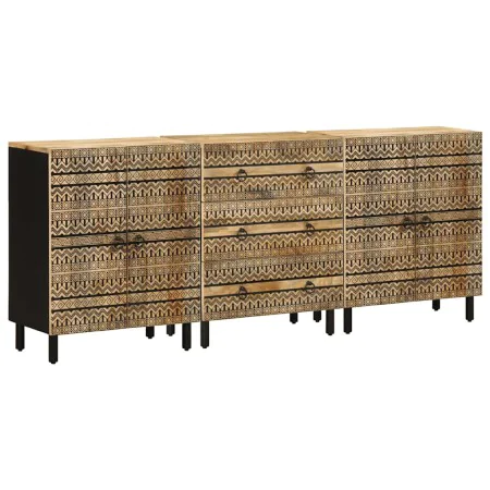 Aparadores 3 unidades madera maciza mango by , Lockers and storage cabinets - Ref: Foro24-3310128, Price: 328,07 €, Discount: %