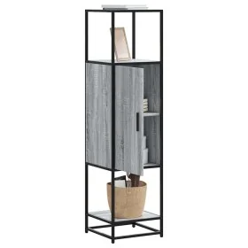 Aparador alto madera ingeniería metal gris sonoma 35,5x35x13 cm by , Sideboards - Ref: Foro24-849037, Price: 86,58 €, Discoun...
