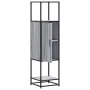 Aparador alto madera ingeniería metal gris sonoma 35,5x35x13 cm de , Aparadores - Ref: Foro24-849037, Precio: 77,77 €, Descue...