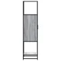 Aparador alto madera ingeniería metal gris sonoma 35,5x35x13 cm de , Aparadores - Ref: Foro24-849037, Precio: 77,77 €, Descue...