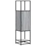 Aparador alto madera ingeniería metal gris sonoma 35,5x35x13 cm de , Aparadores - Ref: Foro24-849037, Precio: 77,77 €, Descue...