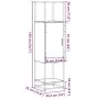 Aparador alto madera ingeniería metal gris sonoma 35,5x35x13 cm de , Aparadores - Ref: Foro24-849037, Precio: 77,77 €, Descue...