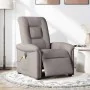 Sillón reclinable de masaje eléctrico tela gris taupe by , Armchairs - Ref: Foro24-3303251, Price: 263,77 €, Discount: %
