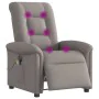 Sillón reclinable de masaje eléctrico tela gris taupe by , Armchairs - Ref: Foro24-3303251, Price: 263,77 €, Discount: %