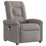 Sillón reclinable de masaje eléctrico tela gris taupe by , Armchairs - Ref: Foro24-3303251, Price: 263,77 €, Discount: %