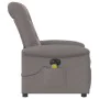 Sillón reclinable de masaje eléctrico tela gris taupe by , Armchairs - Ref: Foro24-3303251, Price: 263,77 €, Discount: %