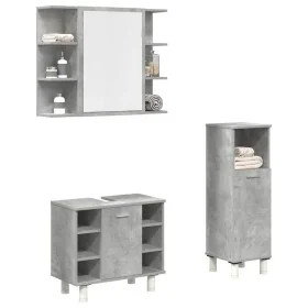 Set muebles de baño 2 piezas madera contrachapada gris hormigón von , Badezimmermöbel - Ref: Foro24-3324854, Preis: 141,44 €,...