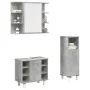 Set muebles de baño 2 piezas madera contrachapada gris hormigón by , Bathroom furniture - Ref: Foro24-3324854, Price: 142,18 ...