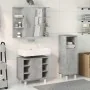 Set muebles de baño 2 piezas madera contrachapada gris hormigón by , Bathroom furniture - Ref: Foro24-3324854, Price: 142,18 ...
