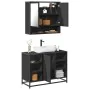 Juego de muebles de baño 2 pzas madera contrachapada negro by , Bathroom furniture - Ref: Foro24-3300940, Price: 153,66 €, Di...
