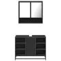 Juego de muebles de baño 2 pzas madera contrachapada negro by , Bathroom furniture - Ref: Foro24-3300940, Price: 153,66 €, Di...