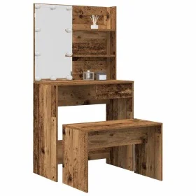 Juego de tocador con LED madera contrachapada madera vieja von , Schlafzimmerkommoden - Ref: Foro24-3329183, Preis: 133,60 €,...