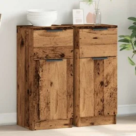 Aparadores 2 uds madera ingeniería madera envejecida 30x30x70cm von , Sideboards - Ref: Foro24-856952, Preis: 95,31 €, Rabatt: %