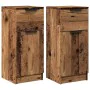 Aparadores 2 uds madera ingeniería madera envejecida 30x30x70cm de , Aparadores - Ref: Foro24-856952, Precio: 95,31 €, Descue...