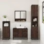 Set de muebles baño 3 pzas madera contrachapada roble marrón de , Muebles de baño - Ref: Foro24-3300994, Precio: 264,64 €, De...
