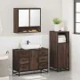Set de muebles baño 3 pzas madera contrachapada roble marrón de , Muebles de baño - Ref: Foro24-3300994, Precio: 264,64 €, De...