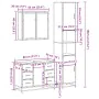 Set de muebles de baño 3 pzas madera contrachapada roble Sonoma by , Bathroom furniture - Ref: Foro24-3301081, Price: 331,81 ...