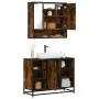 Set de muebles baño 2 pzas madera contrachapada roble ahumado von , Badezimmermöbel - Ref: Foro24-3300942, Preis: 149,28 €, R...