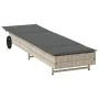 Tumbona con ruedas y cojín ratán sintético gris claro by , Loungers - Ref: Foro24-4104038, Price: 166,79 €, Discount: %