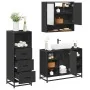 Juego de muebles de baño 3 pzas madera contrachapada negro de , Muebles de baño - Ref: Foro24-3301060, Precio: 243,67 €, Desc...
