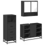 Juego de muebles de baño 3 pzas madera contrachapada negro de , Muebles de baño - Ref: Foro24-3301060, Precio: 243,67 €, Desc...
