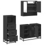 Juego de muebles de baño 3 pzas madera contrachapada negro de , Muebles de baño - Ref: Foro24-3301060, Precio: 243,67 €, Desc...
