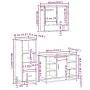 Juego de muebles de baño 3 pzas madera contrachapada negro de , Muebles de baño - Ref: Foro24-3301060, Precio: 243,67 €, Desc...