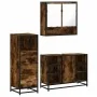 Set de muebles baño 3 pzas madera contrachapada roble ahumado by , Bathroom furniture - Ref: Foro24-3301062, Price: 232,55 €,...
